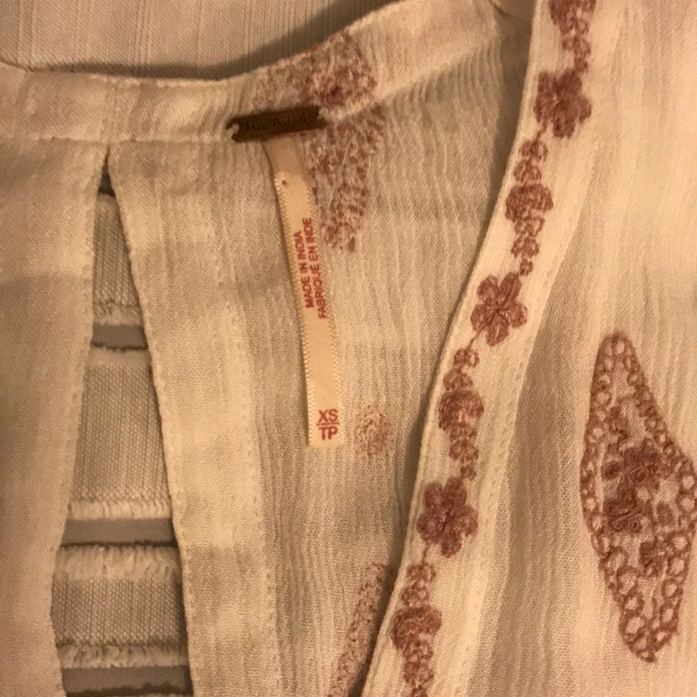FREE PEOPLE Diamond Embroidered Babydoll Tank - Picture 8 of 8